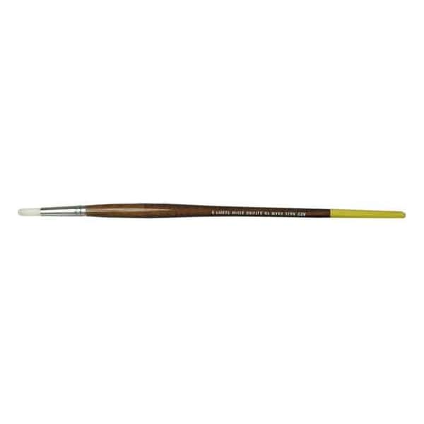 Size 12 White Bristle Round Artist Brush